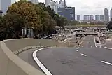 El Paseo del Bajo, previo a su inauguración.