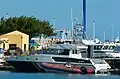 La M04 en su base del puerto de Corralejo (Las Palmas).