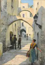 Calle de San Remo, 1913. Óleo sobre lienzo,55 x 40 cm.