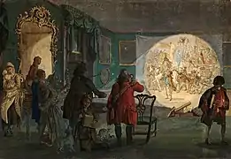 La linterna mágica (1760), de Paul Sandby, The Trustees of the British Museum, Londres