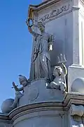 Victoria con los infantes Marte y Neptuno
