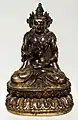 Figurilla de Amoghasiddhi de la dinastía Ming, realizada durante el reinado del emperador Yongle, a principios de 1400