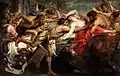 El rapto de Hipodamia, de Rubens.