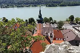 El Danubio desde la iglesia parroquial de Marbach an der Donau