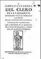 Constituciones de la hermandad de San Pedro de la Valdorba (1712)