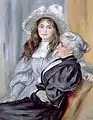 Retrato de Berthe Morisot y su hija Julie Manet, de Renoir