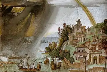 Detalle de la tempestad