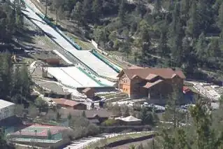 Pista de esquí en la ladera norte