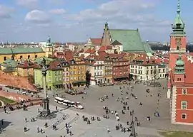 Centro Histórico de Varsovia: Plaza del Castillo