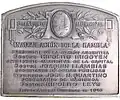 Placa Conmemorativa inauguración de la Rambla (frente)