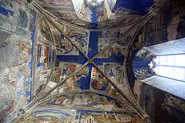 Frescos de la Capilla de San Marcial, del mismo palacio y pintor, 1344-1345.