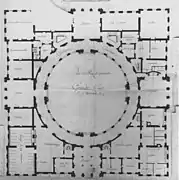 Planta del Castillo de Poppelsdorf.