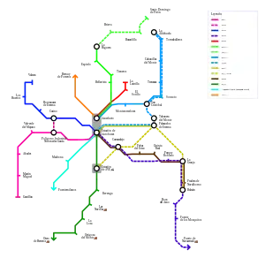 Plano del Plano Metropolitano Segovia