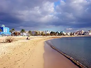 La playa de Ciudad Jardín, ubicada en el distrito Playa de Palma.
