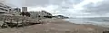 La playa vista desde el límite de la Base Naval de Rota