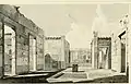 Grabado del atrio de 1817