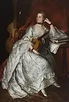 Retrato de Ann Ford (más tarde Sra. de Philip Thicknesse), pintura de Thomas Gainsborough (1760) Museo de Arte de Cincinnati.