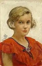 Retrato de Inge (hija del artista), 1933. 45 x 30 cm.