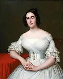 Retrato de Mme. Augustine Massicot Tanneret (1835)