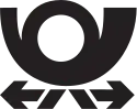 Logo del servicio postal alemán.
