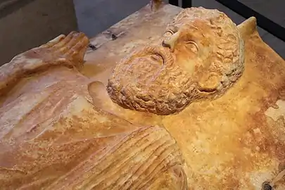 Detalle del sarcófago del sacerdote