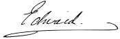 Firma de Alberto Víctor del Reino Unido