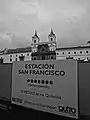 Construcción de la estación San Francisco (2016).