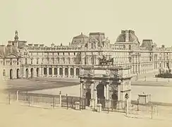 La plaza del Carrusel en 1853.