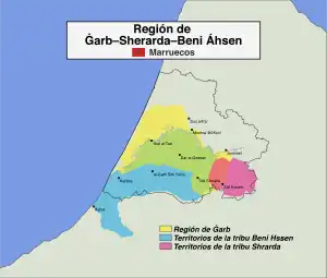      El Algarbe (Ġarb), en la región Garb-Chrarda-Beni Hsen