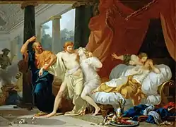 Sócrates arrebatando a Alcibiades de los brazos del Placer (1791)