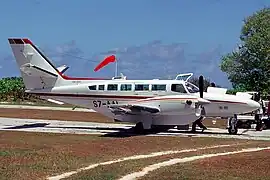 El aeródromo de la isla.