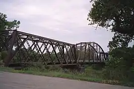 Puente ferroviario  (1893) sobre el río Republican al NE de Concordia (Kansas)