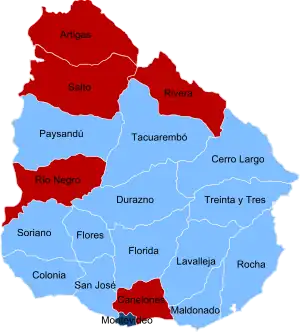 Elecciones municipales de Uruguay de 2000