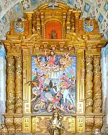 Retablo de la Conversión de San Pablo (Orense), de Mateo de Prado y Bernardo Cabrera (1656).