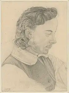 Retrato de Johann Carl Koch,hacia 1828, Hamburger Kunsthalle (Hamburgo)
