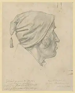 Retrato de perfil de Gebhard,1841, Hamburger Kunsthalle (Hamburgo)