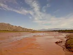 Río Abaucán a la altura de Banda de Lucero.
