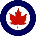 Una versión de escarapela de la RCAF usada en las aeronaves entre 1946 y 1965.