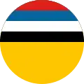 Escarapela de la Fuerza Aérea Imperial de Manchukuo (1937-1945).