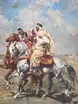 Henri Émilien Rousseau. Los guerreros árabes