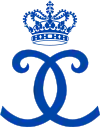Monograma del Príncipe Cristián de Dinamarca, diseñado por la Reina Margarita II de Dinamarca
