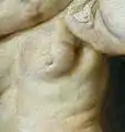 Detalle de Las tres Gracias, de Rubens, 1636-1639.