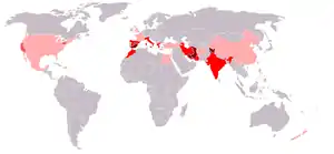 A map showing the primary saffron-producing nations.