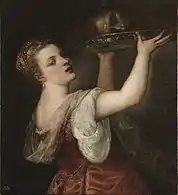 Salomé con la cabeza del BautistaÓleo sobre lienzo, 87 x 80 cm, Museo del Prado (Madrid).