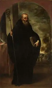 Benito de Nursia. Fundador de la orden de los benedictinos y patrón de Europa