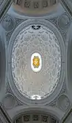 Cúpula elíptica de San Carlo alle Quattro Fontane, de Borromini (1634-1637)