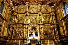 Retablo de la capilla del Rosario. Iglesia de Santo Domingo de Tunja