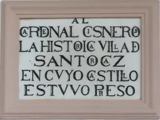 Cardenal Cisneros preso en el Castillo