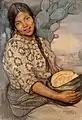Mujer con calabaza. 1917.