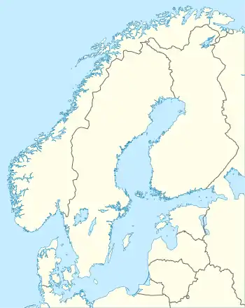 Copenhague ubicada en Escandinavia